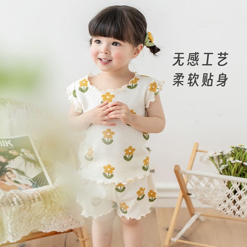 Premium Lightweight Printed Breathable Home Clothes Set