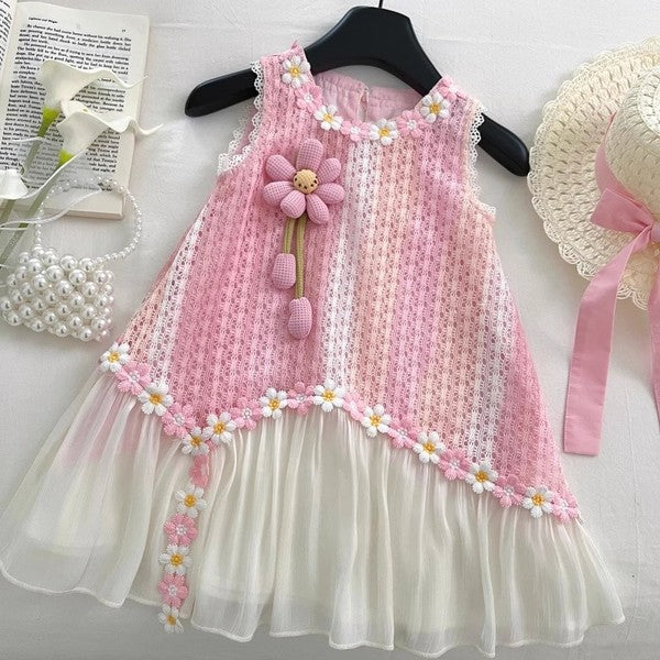 Premium Chinese Imported Baby Princess Vest Dress with Hat