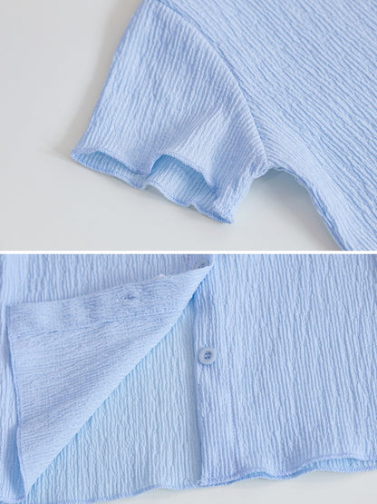 Girls' Fashionable 2-Piece Skirt Set | Trendy Short-Sleeved Top & Skirt Suit