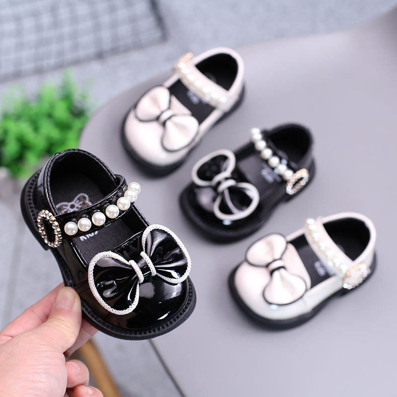 Premium Leather Princess Soft Sole Baby Walking Shoes