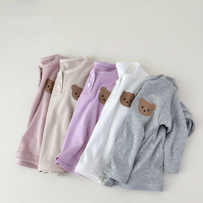 Premium Kids' Long-Sleeve Base Layer | Versatile Soft Cotton T-Shirt for Boys & Girls