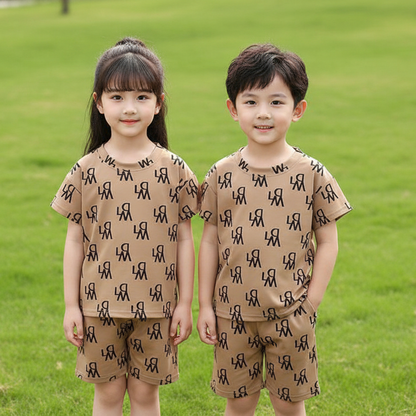 Kids' Trendy Printed Two-Piece Set (Boy & Girl)