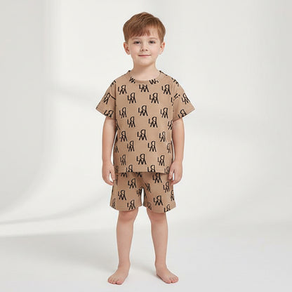 Kids' Trendy Printed Two-Piece Set (Boy & Girl)
