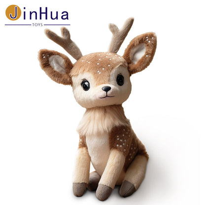Realistic Sika Deer Plush Toy | Cute Custom Fawn Doll for Kids
