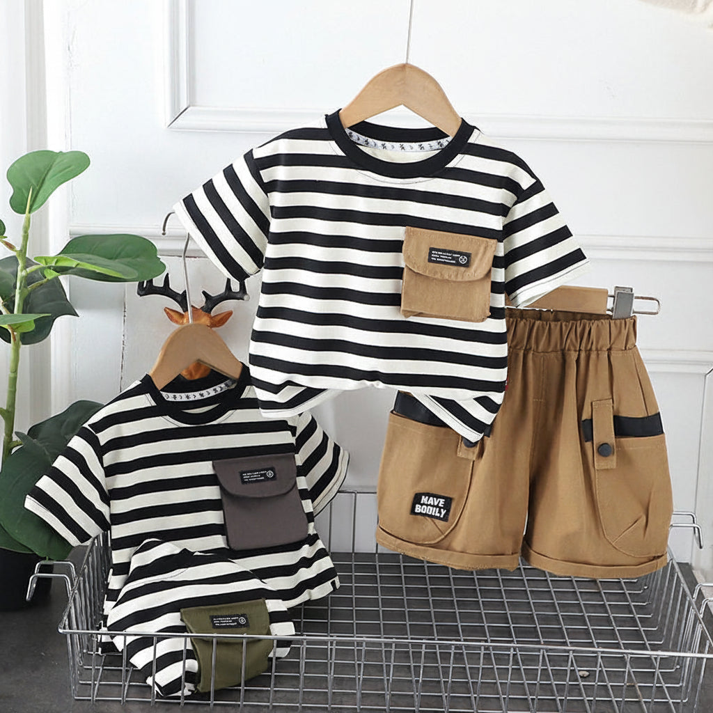 Premium China Imported Striped Summer Set With Pant