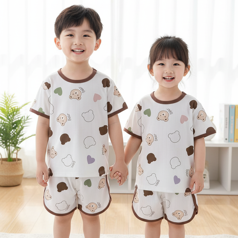 Premium Chinese Imported Kids Summer Outfit Set