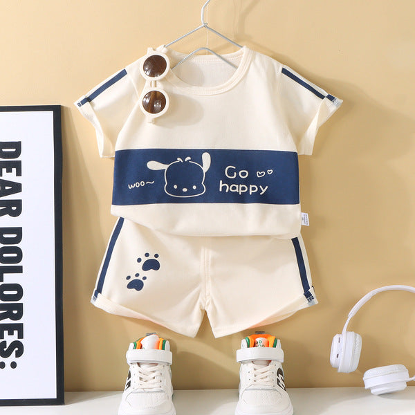 Summer Cotton T-Shirt and Shorts Set