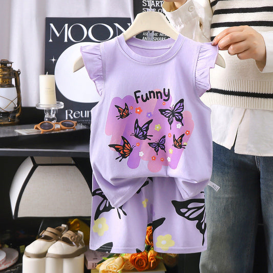 Elite Korean Style Cotton Summer Vest Set