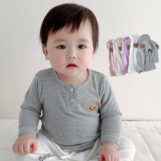 Premium Kids' Long-Sleeve Base Layer | Versatile Soft Cotton T-Shirt for Boys & Girls