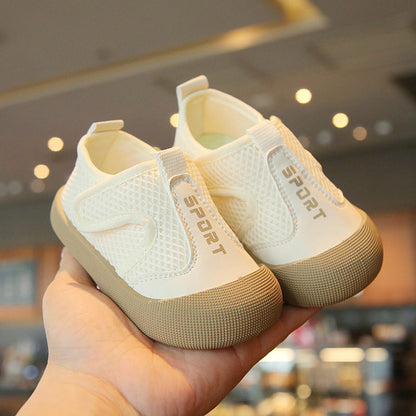 Kids' Breathable Mesh Toddler Shoes – Korean Style Kindergarten Soft Indoor & Outdoor Sneakers