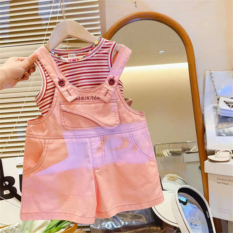Premium Chinese Imported Girls Trendy Summer Vest Set