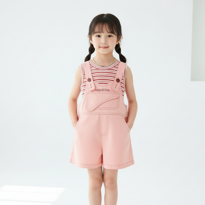 Premium Chinese Imported Girls Trendy Summer Vest Set