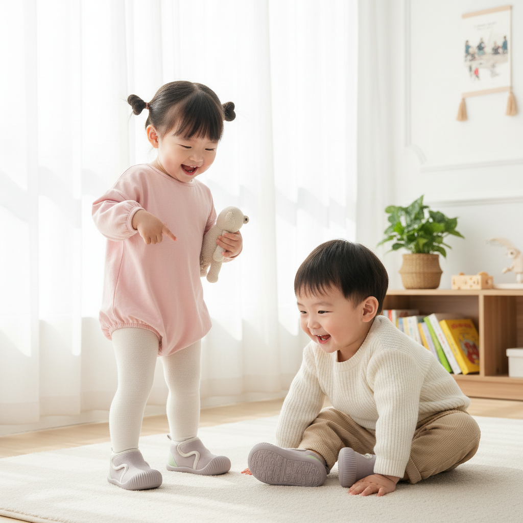 Non-slip Soft Sole Cool Floor Cotton Shoes