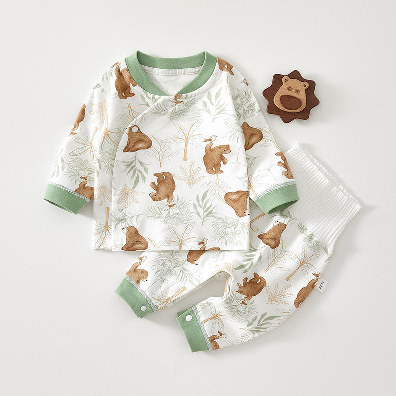 Premium High Waist Pure Cotton Long Sleeve Suit for Newborn & Toddlers