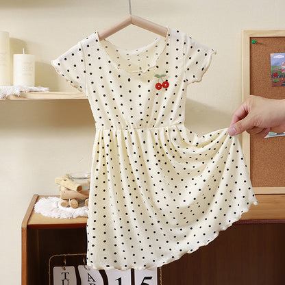 Premium Ice Silk Korean Style Summer Princess Dress