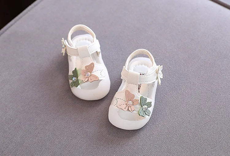 Elite Princess Pearl-Accent Soft Bottom Non-Slip Shoes