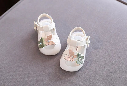 Elite Princess Pearl-Accent Soft Bottom Non-Slip Shoes
