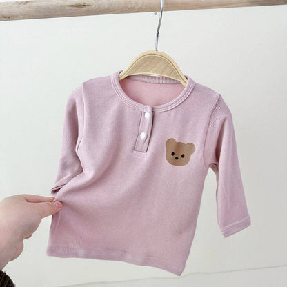 Premium Kids' Long-Sleeve Base Layer | Versatile Soft Cotton T-Shirt for Boys & Girls