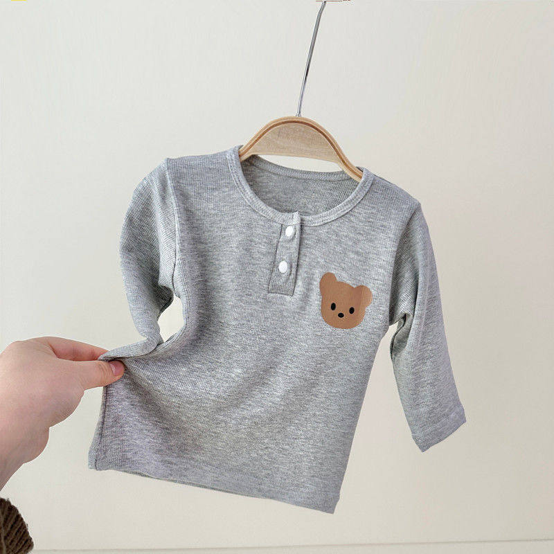 Premium Kids' Long-Sleeve Base Layer | Versatile Soft Cotton T-Shirt for Boys & Girls