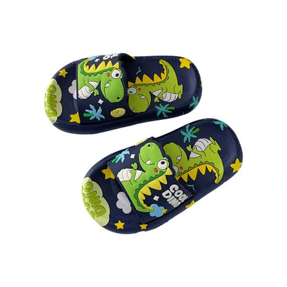 Children's Cartoon Dinosaur Soft Sole Summer Slippers