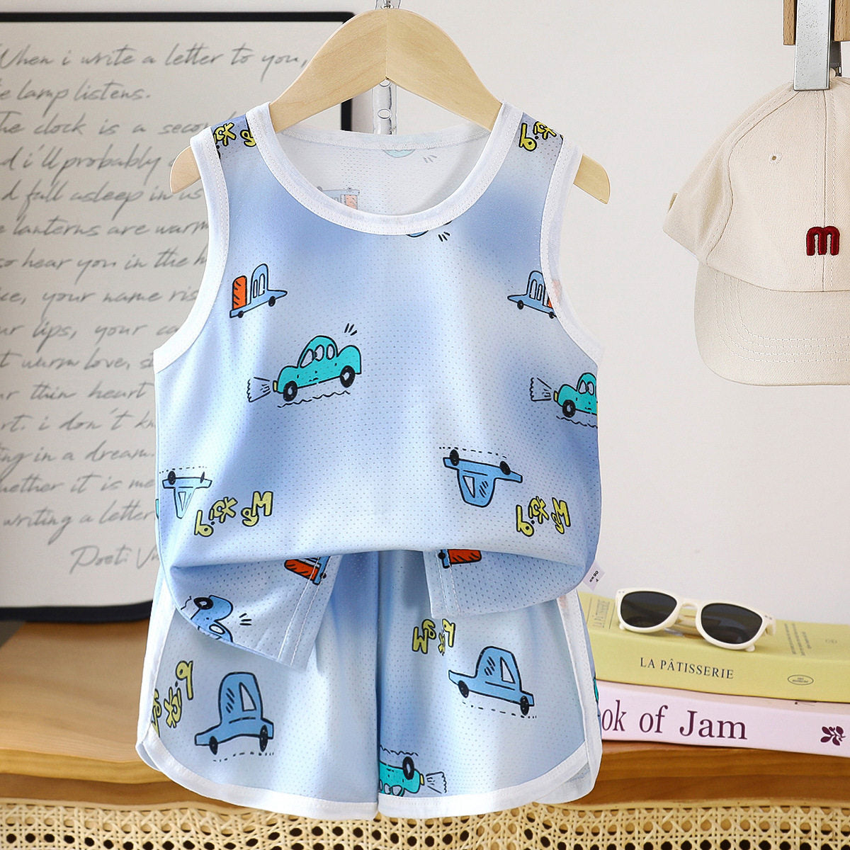 Premium Chinese Imported Kids Ice Silk Summer Set