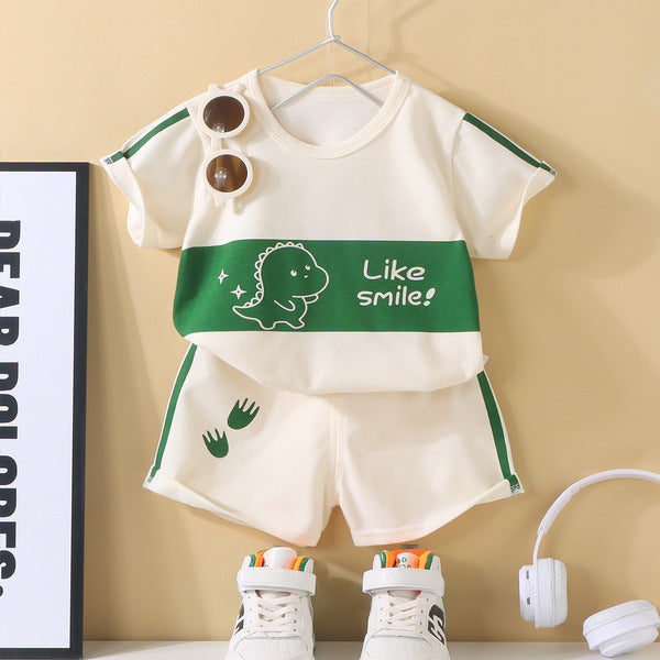 Summer Cotton T-Shirt and Shorts Set