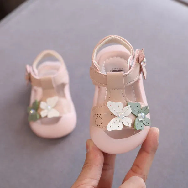 Elite Princess Pearl-Accent Soft Bottom Non-Slip Shoes