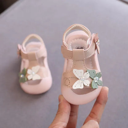Elite Princess Pearl-Accent Soft Bottom Non-Slip Shoes