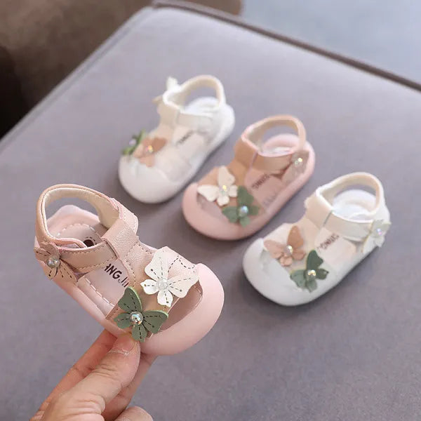 Elite Princess Pearl-Accent Soft Bottom Non-Slip Shoes