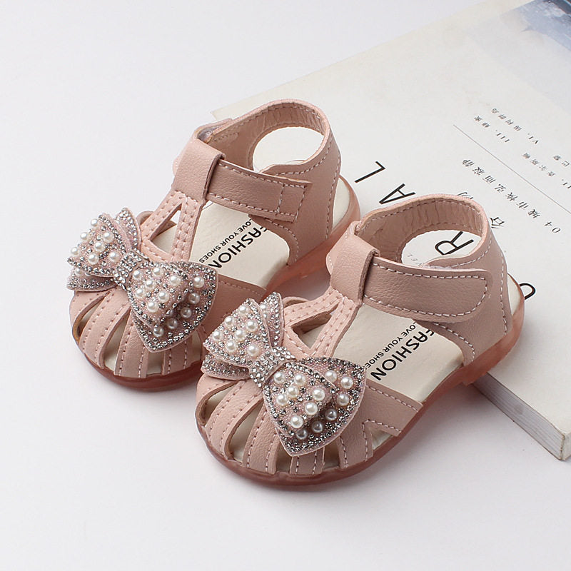 Summer Baby Princess Sandals: Non-Slip Soft-Soled Toddler Shoes for Girls