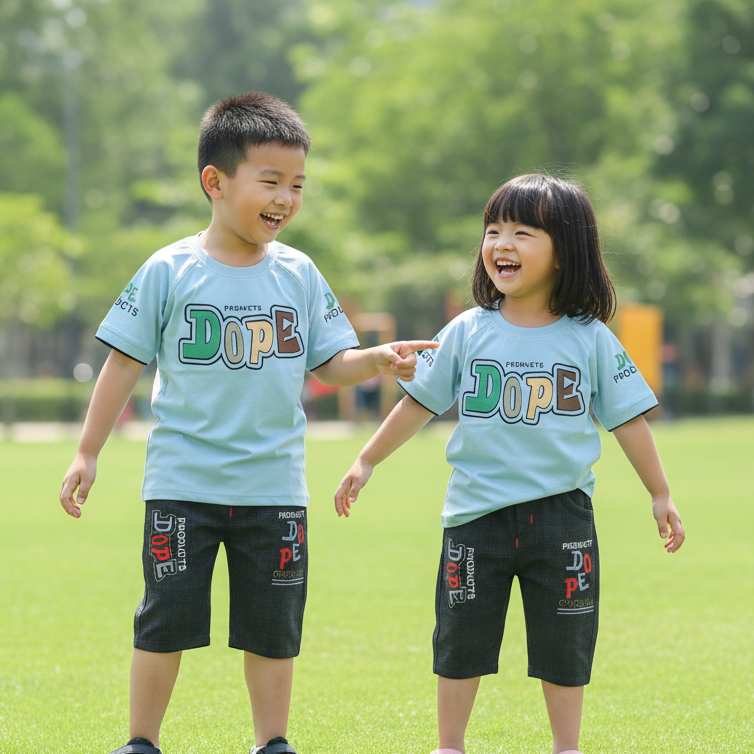 Kids Comfort Cotton T-Shirt with Pant Set - China Import