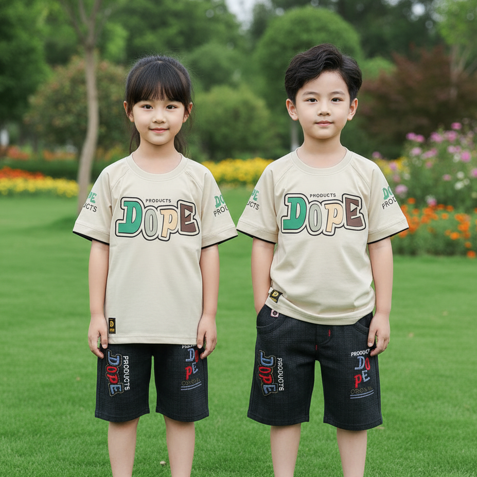 Kids Comfort Cotton T-Shirt with Pant Set - China Import