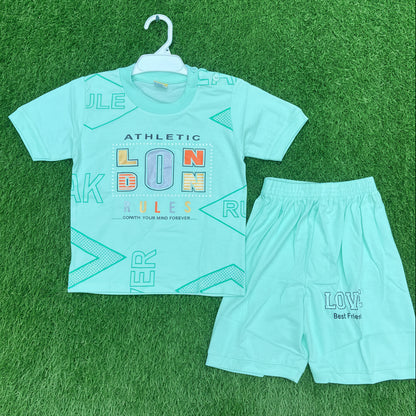 Kids Premium Summer T-Shirt with Pant Set - China Import