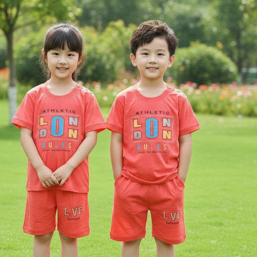 Kids Premium Summer T-Shirt with Pant Set - China Import