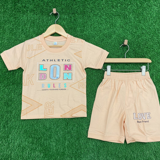 Kids Premium Summer T-Shirt with Pant Set - China Import