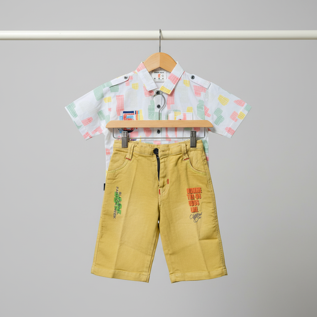 Kids Premium Casual Shirt with Pant Set - China Import