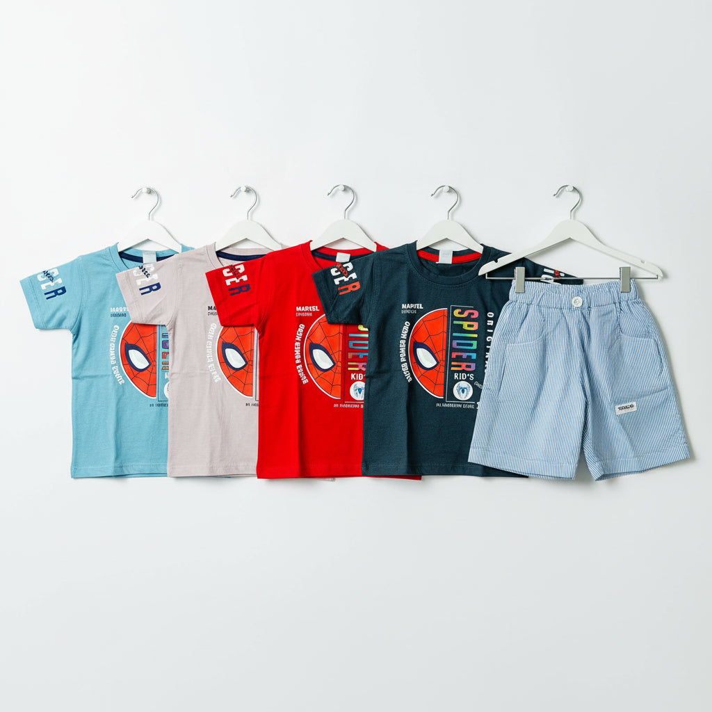 Kids Premium Spider T-Shirt with Pant Set - China Import
