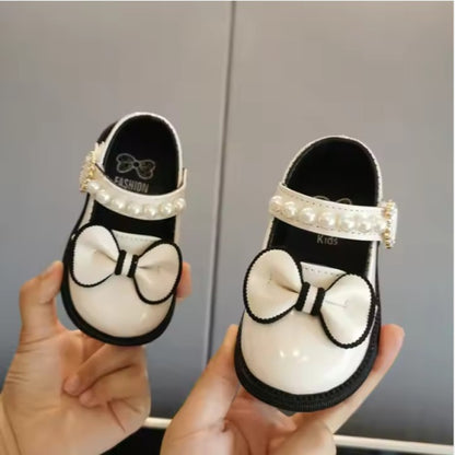 Premium Leather Princess Soft Sole Baby Walking Shoes