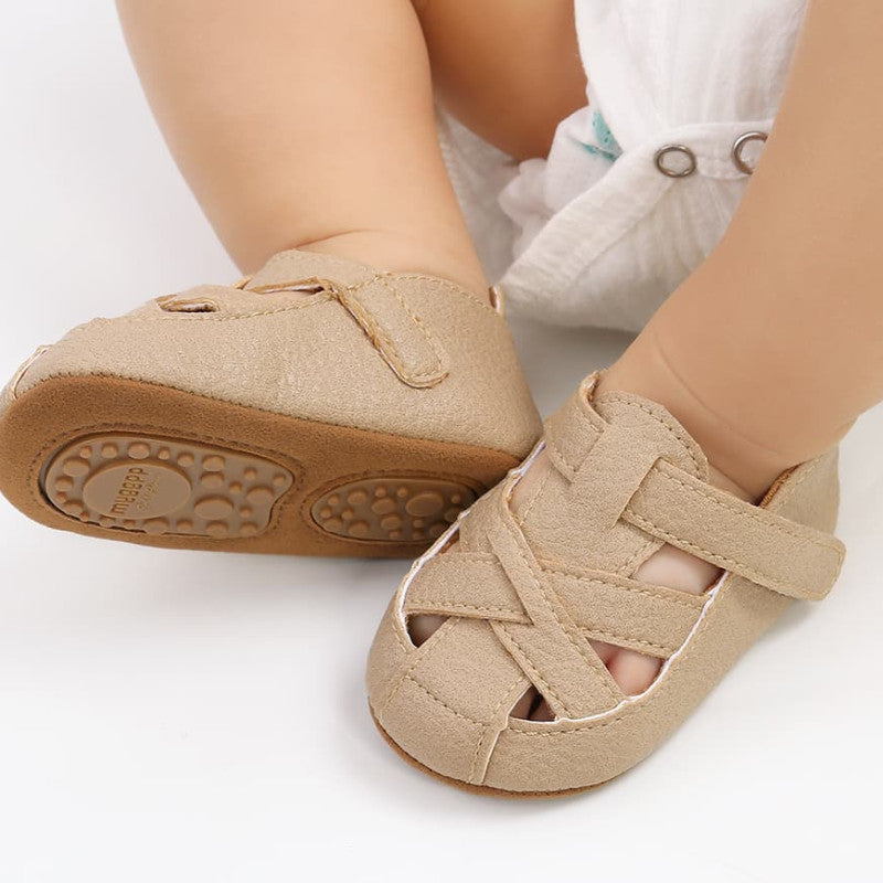 Premium Soft Rubber Sole Cut-out Baby Shoes