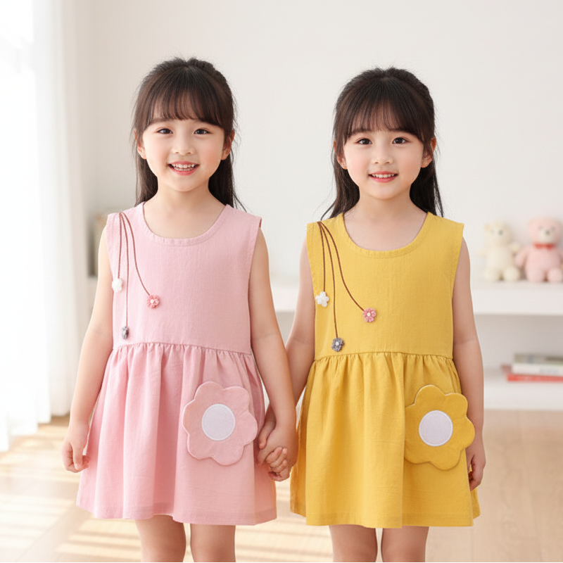 Luxe Floral Embroidery Cotton Princess Boutique Set
