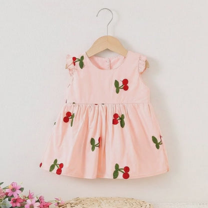 Kids' Embroidered Soft Cotton Dress