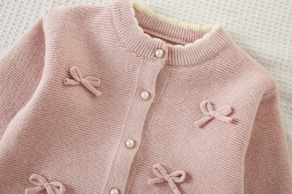 Korean Style Knitted Bow Sweater Skirt Set