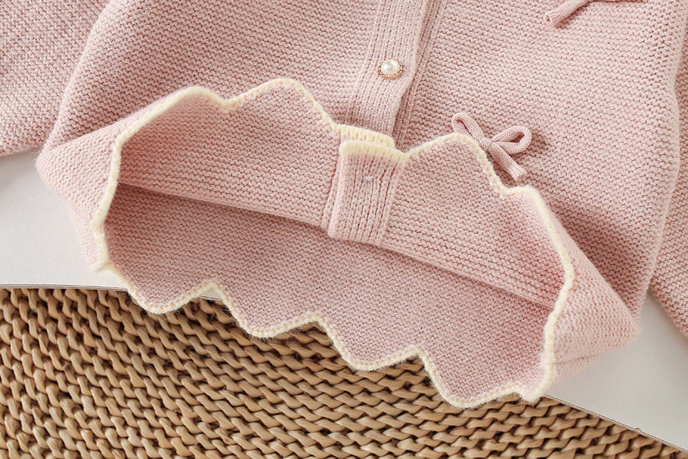 Korean Style Knitted Bow Sweater Skirt Set