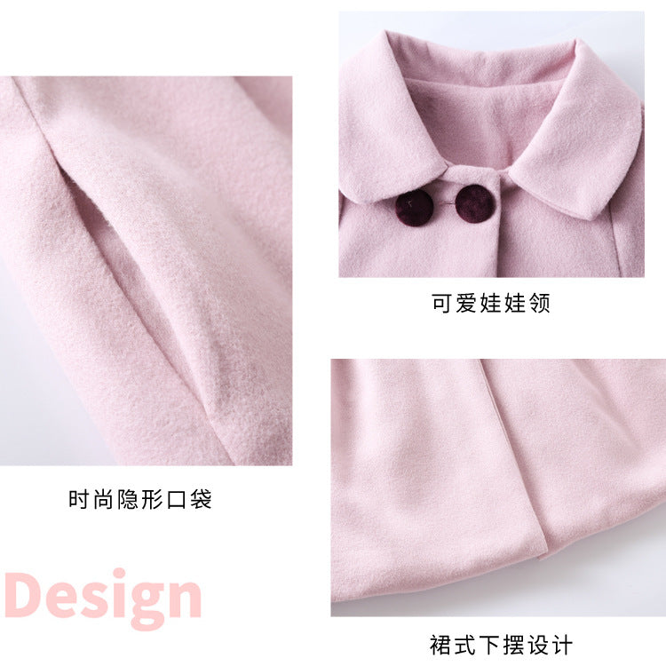 Winter Stylish Bow Decorated Long Coat