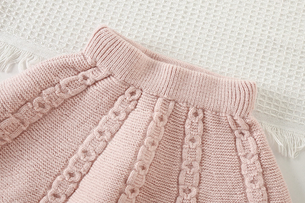 Korean Style Knitted Bow Sweater Skirt Set