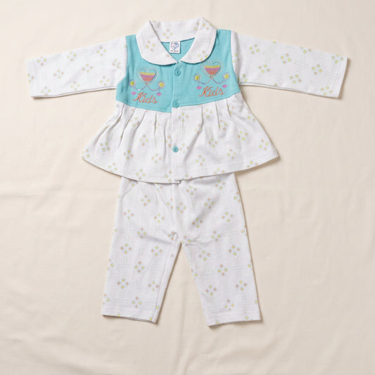 All-Season Geometric and Kids Design Top with Pants