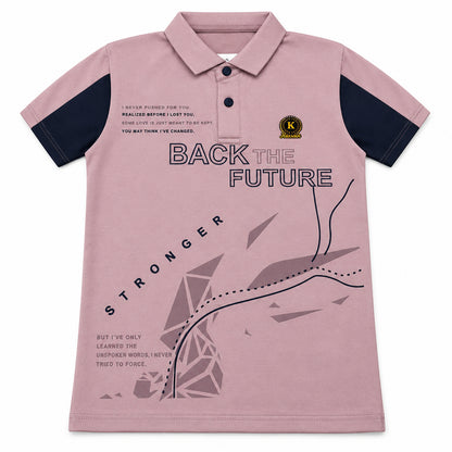 Back The Future Stylish Polo T-Shirt