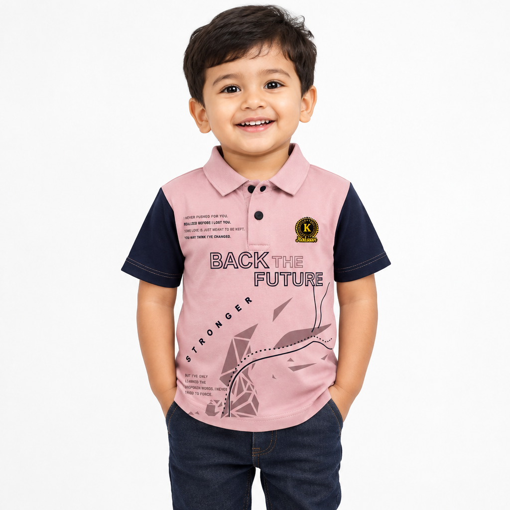 Back The Future Stylish Polo T-Shirt