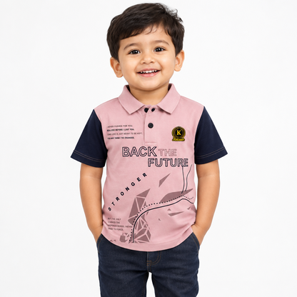 Back The Future Stylish Polo T-Shirt